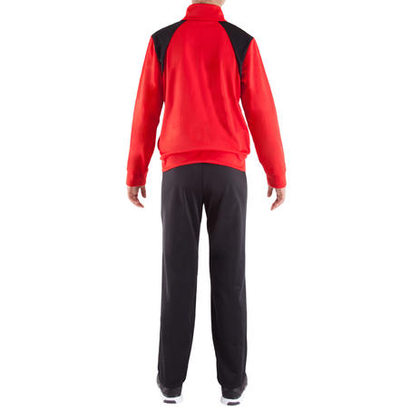 My Gym'Y Boys' Zip-Up Fitness Tracksuit - Red - Decathlon