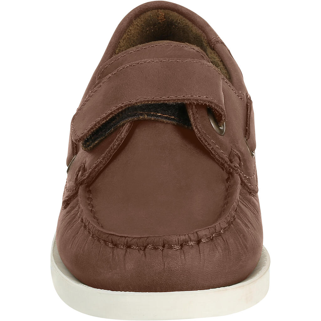 Cruise 500 kids Leather Boat Shoes brown