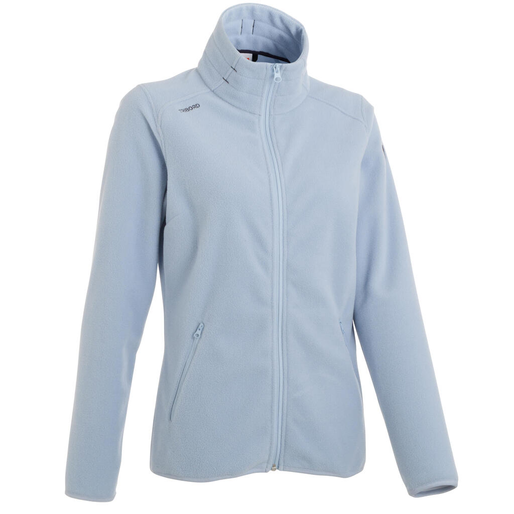 Fleecejacke Segeln Sailing 100 warm Damen violett meliert