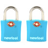 Travel 2-Pack Padlock With Keys - Blue