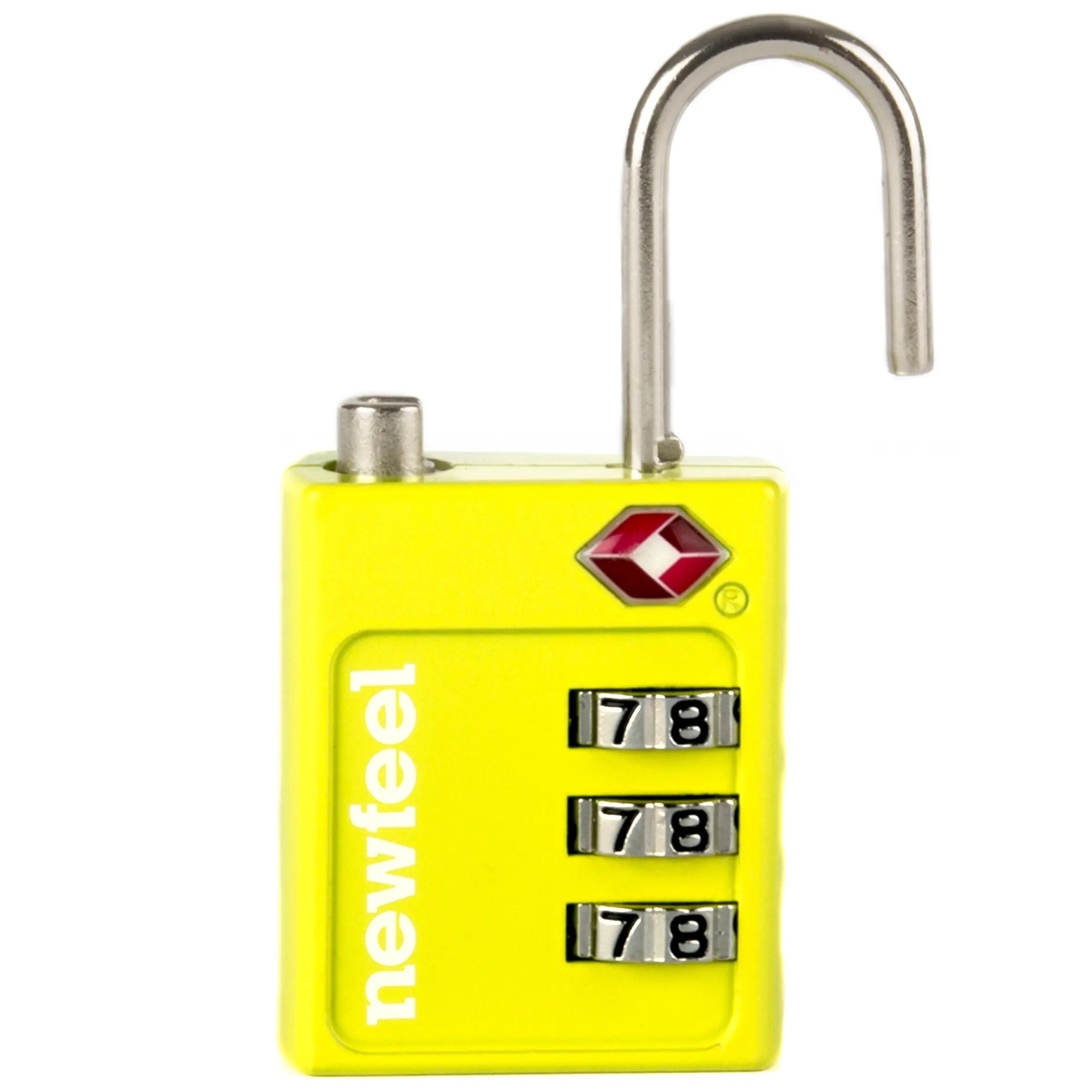 TSA Combination padlock - yellow 3/6