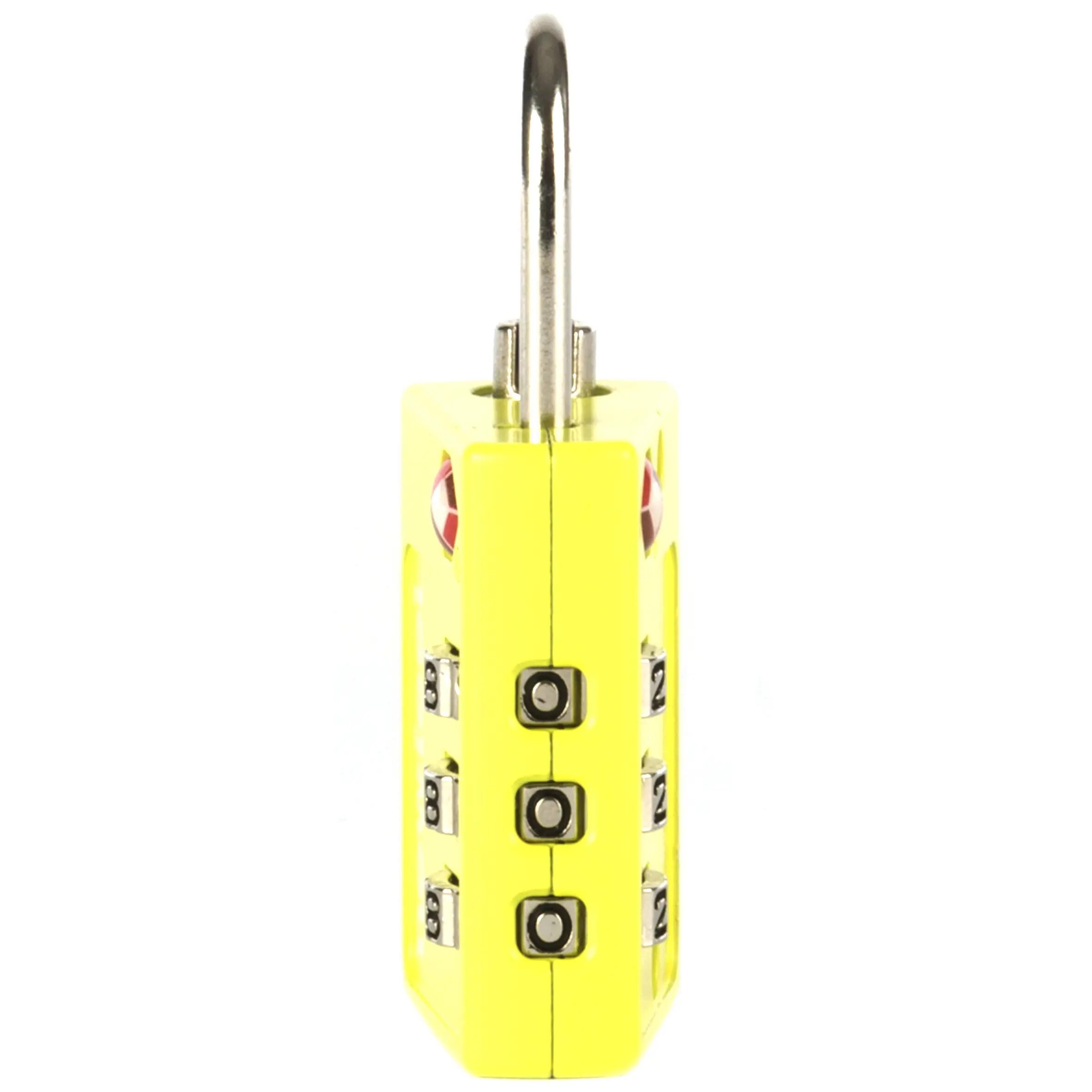 TSA Combination padlock - yellow 4/6