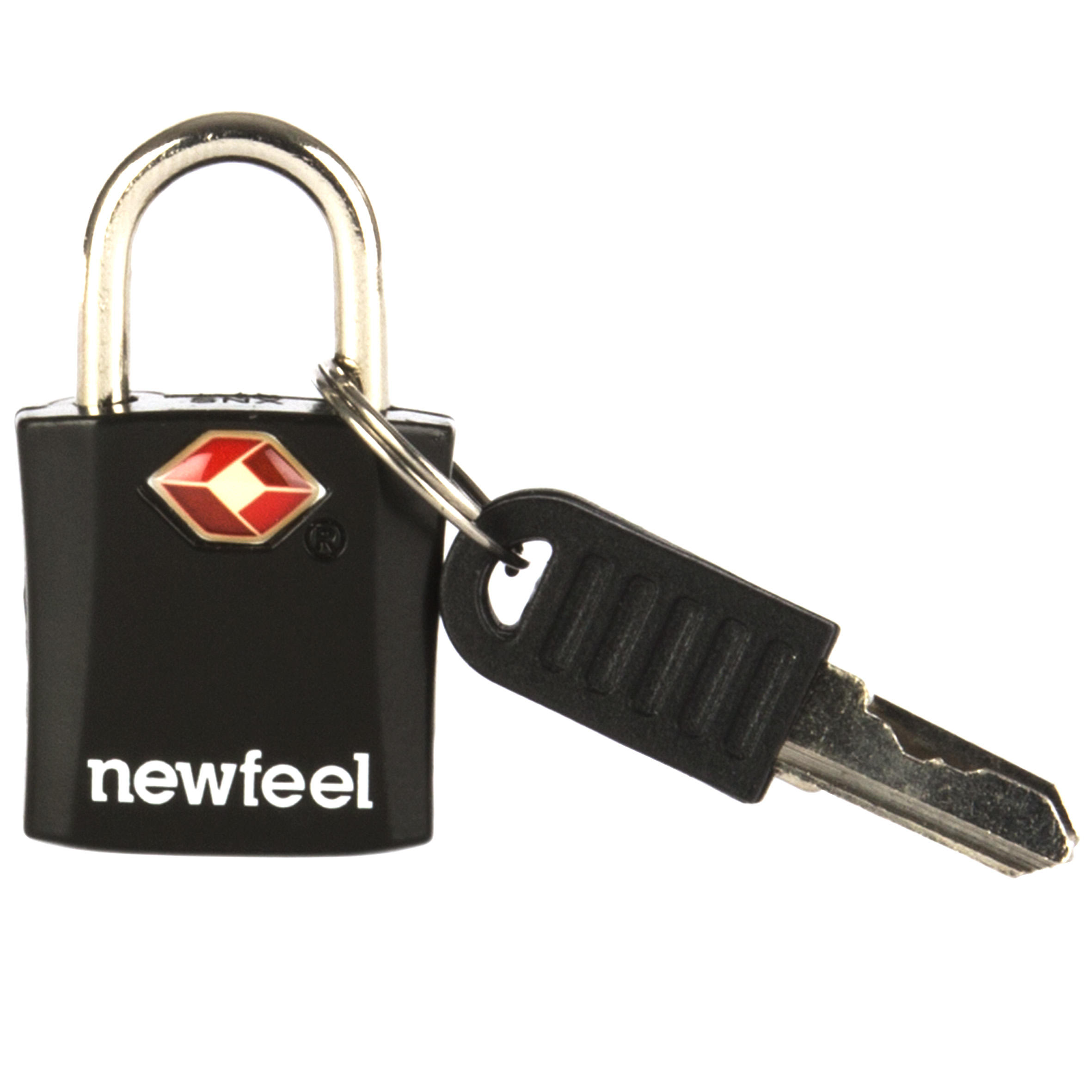 

Travel Padlock Twin-Pack with Keys - Black