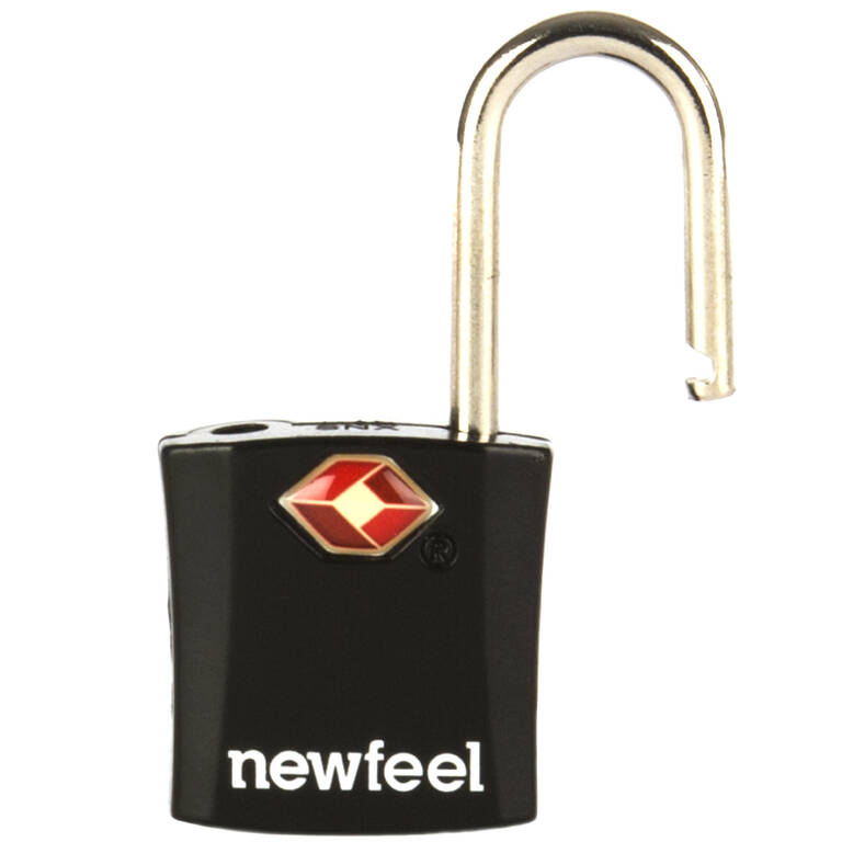 Travel Padlock Twin-Pack with Keys - Black