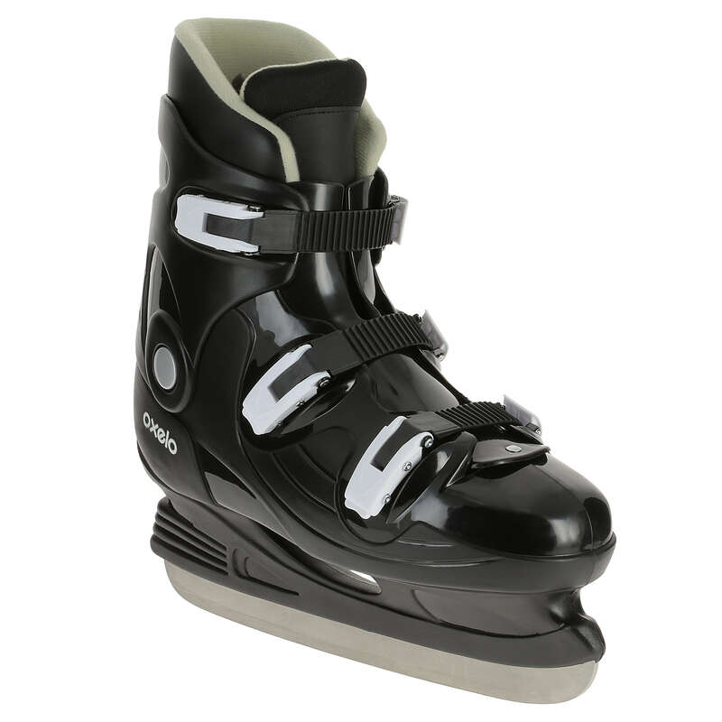 OXELO Fit 1 Ice Skates Black Decathlon