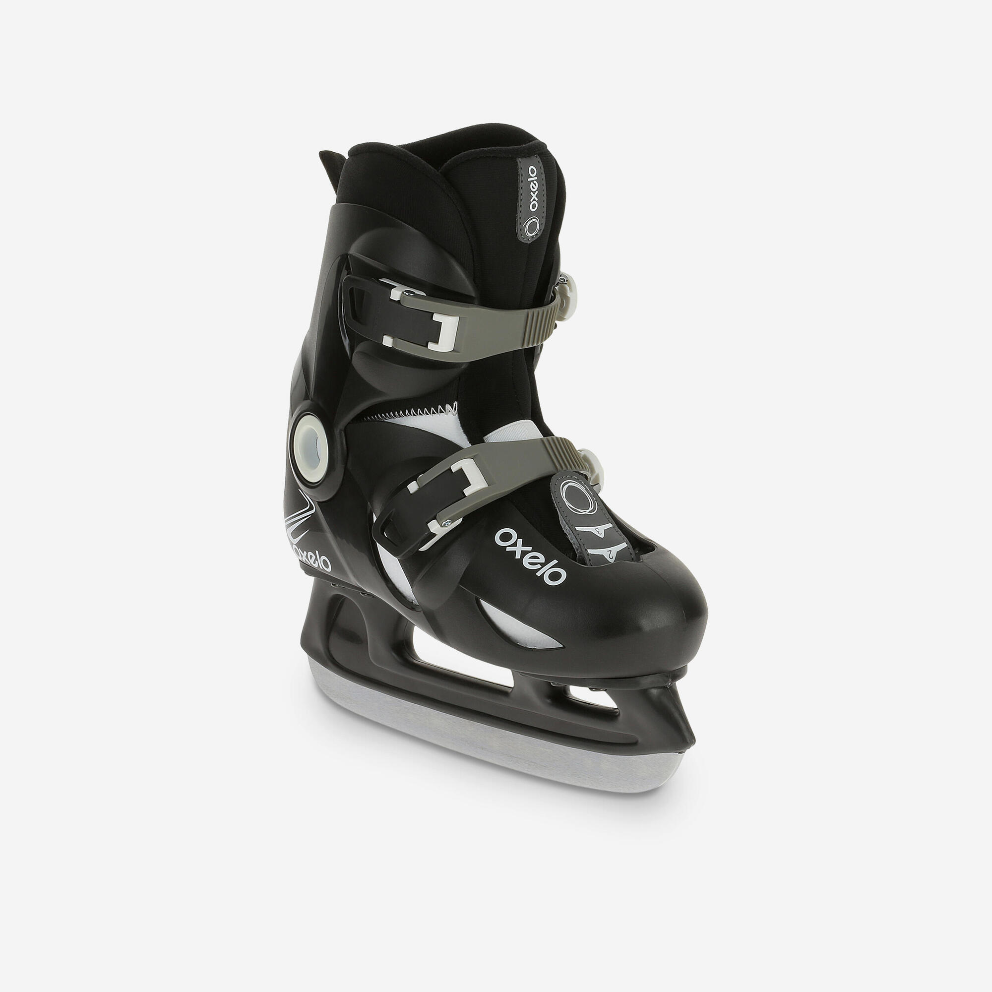  Patin   glace  enfant  PLAY 3 NOIR GARCON oxelo