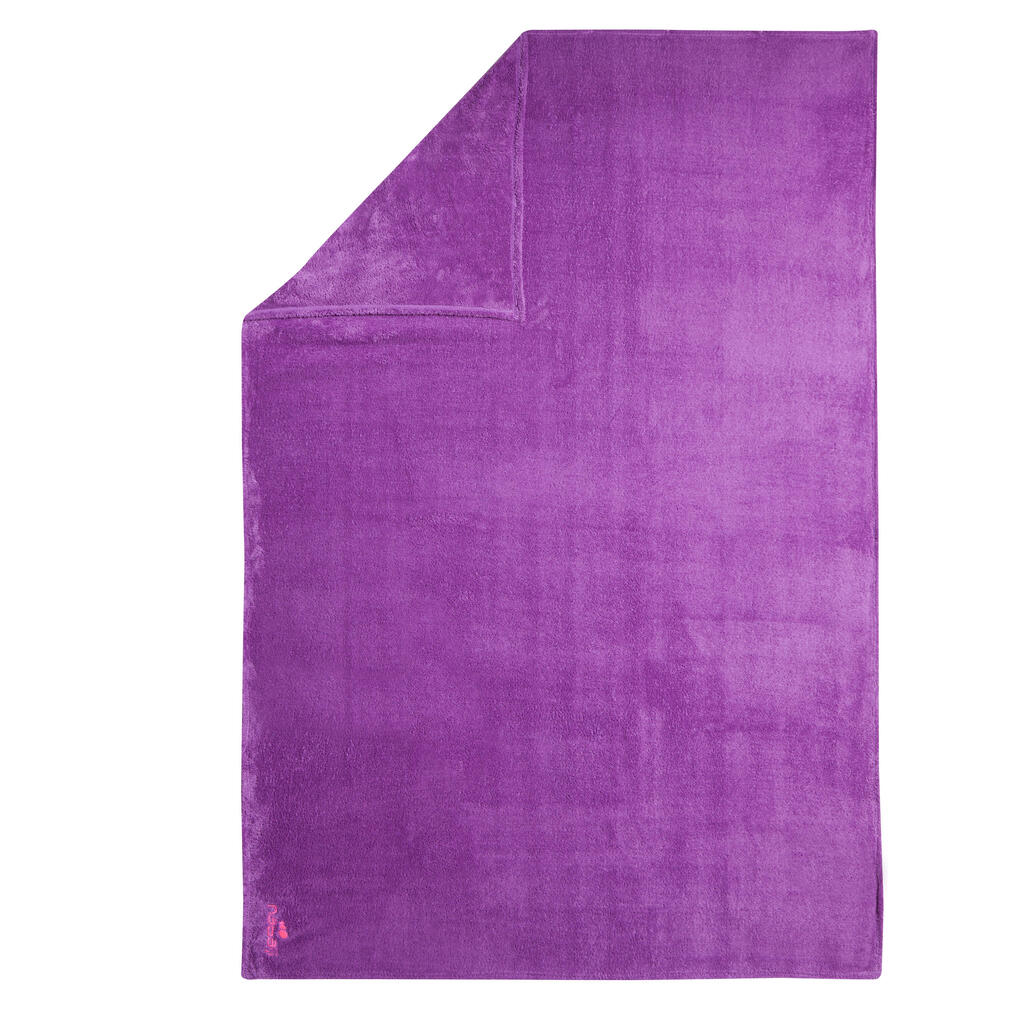 Uterák z mikrovlákna veľkosť L 80 × 130 cm mimoriadne hebký fialový