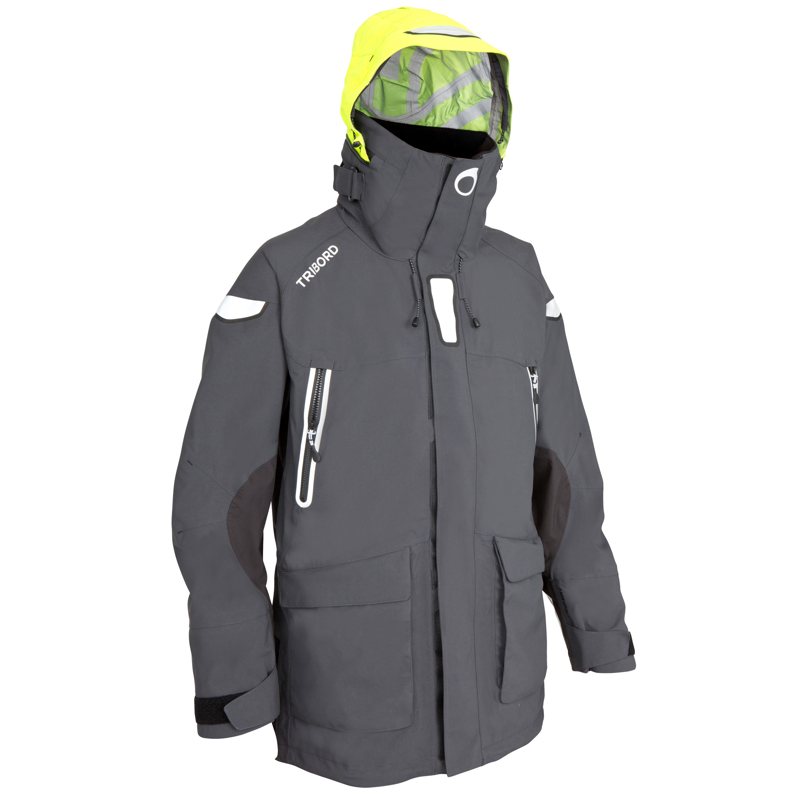 TRIBORD Ozean 900 Men's Waterproof and Breathable Sailing Jacket - Dark Grey