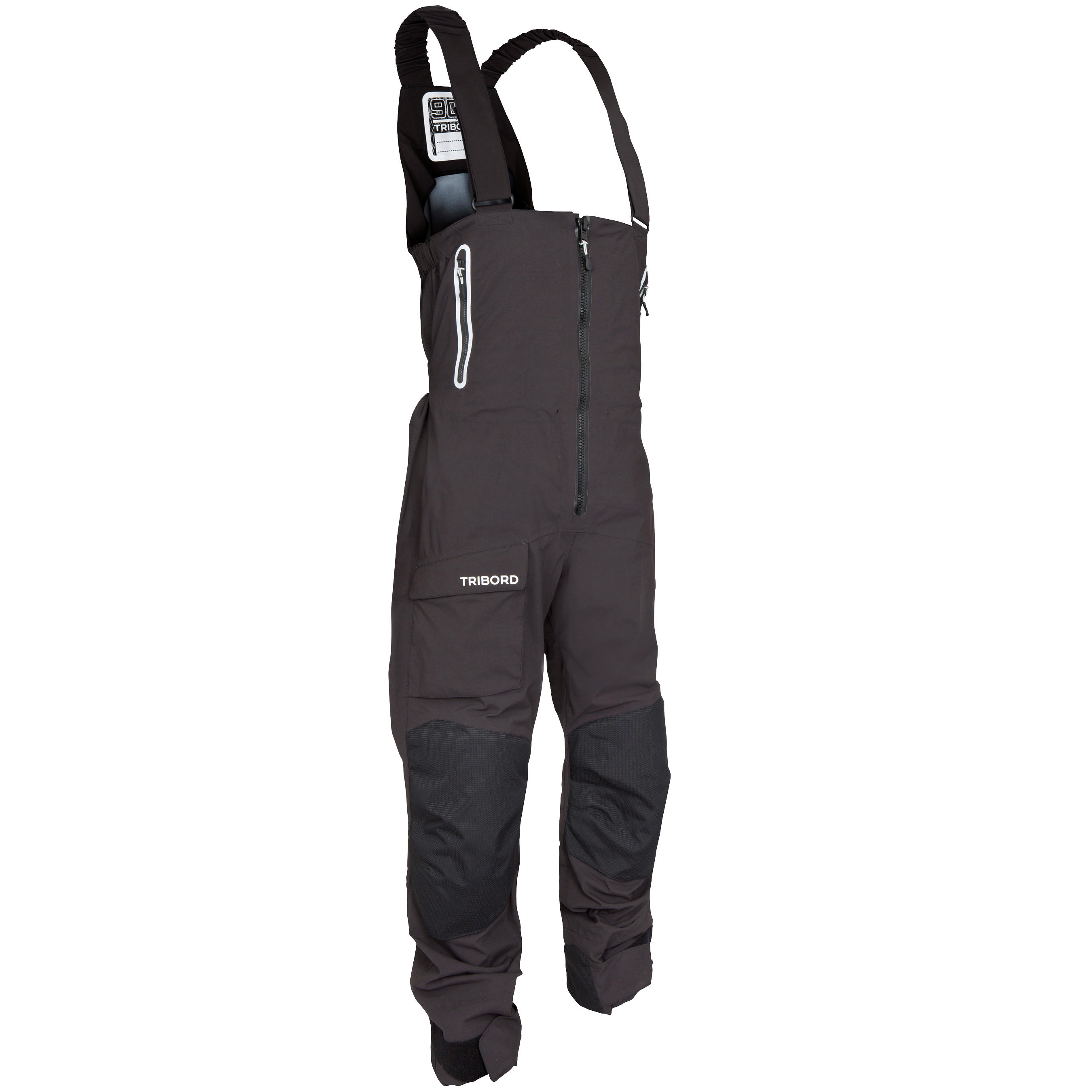 TRIBORD Ozean 900 Men's waterproof and breathable sailing Salopettes - Black