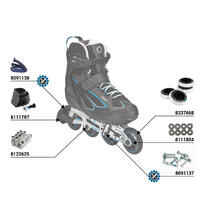 FIT 5 Inline Fitness Skates - Black/Blue