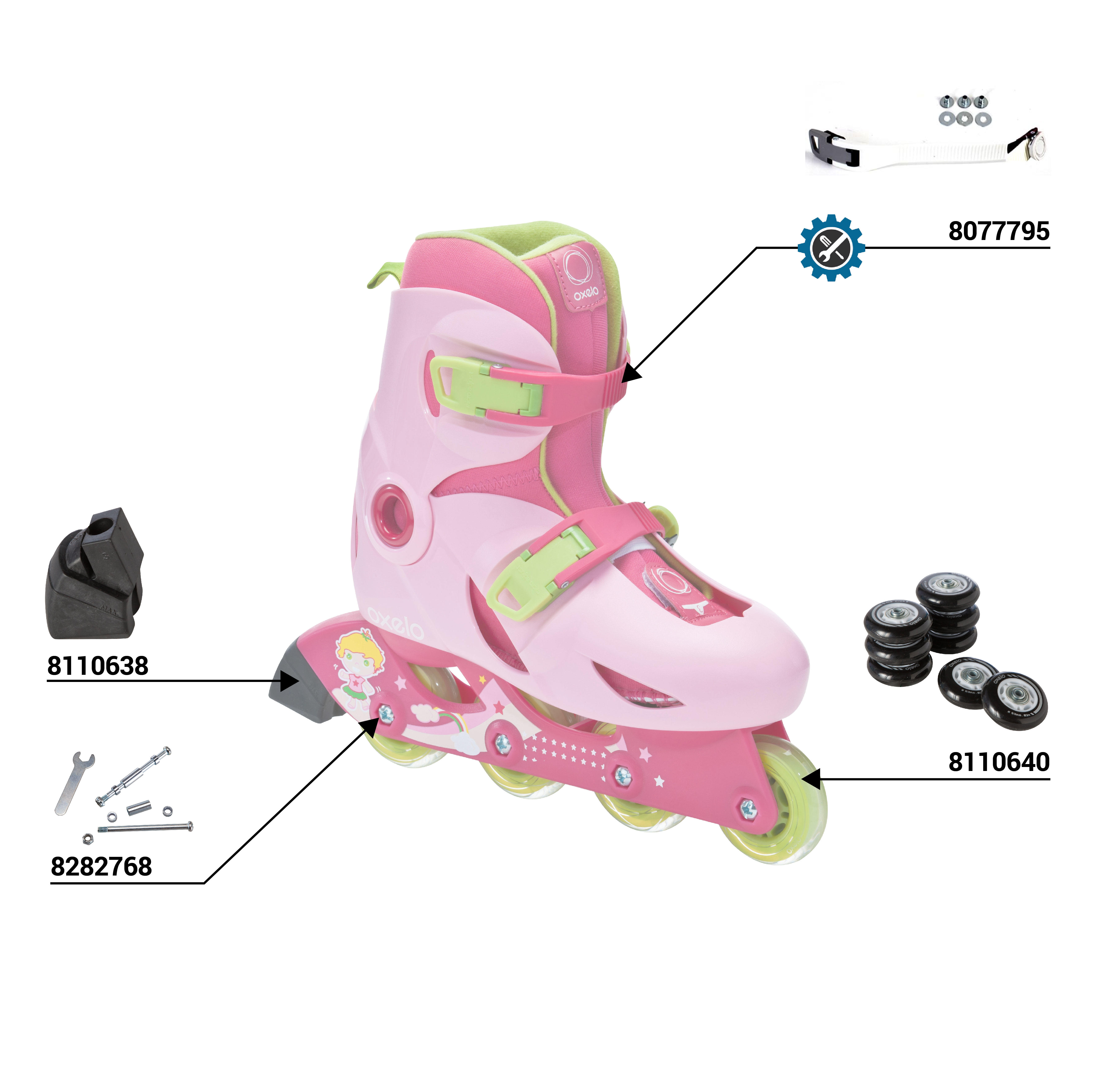 

Play 3 Kids' Skates - Pink/Purple -  By OXELO | Decathlon