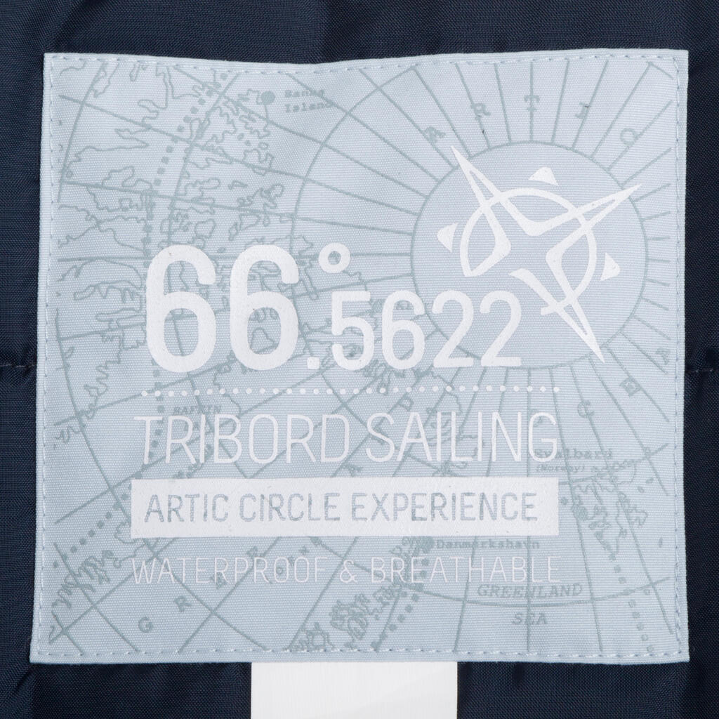 Warme Segeljacke Raincoastal wasserdicht und winddicht Damen dunkelblau