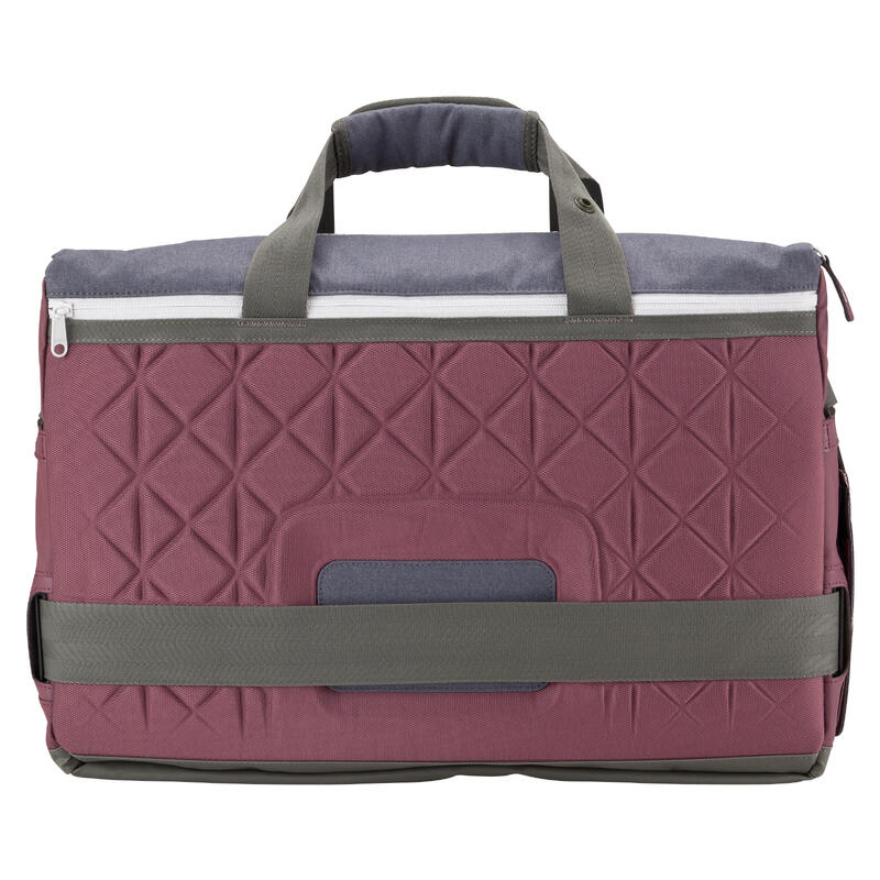 Backenger UP 30 L carry on messenger bag/backpack burgundy/concrete