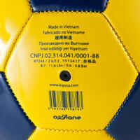 First Kick Football Size 4 Ages 8 to 12 - Yellow/Blue