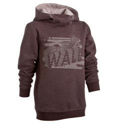 Sweat Shirt Skate junior MID LOGO Heather Brown