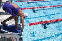 JET Women's open back swimming suit - Purple