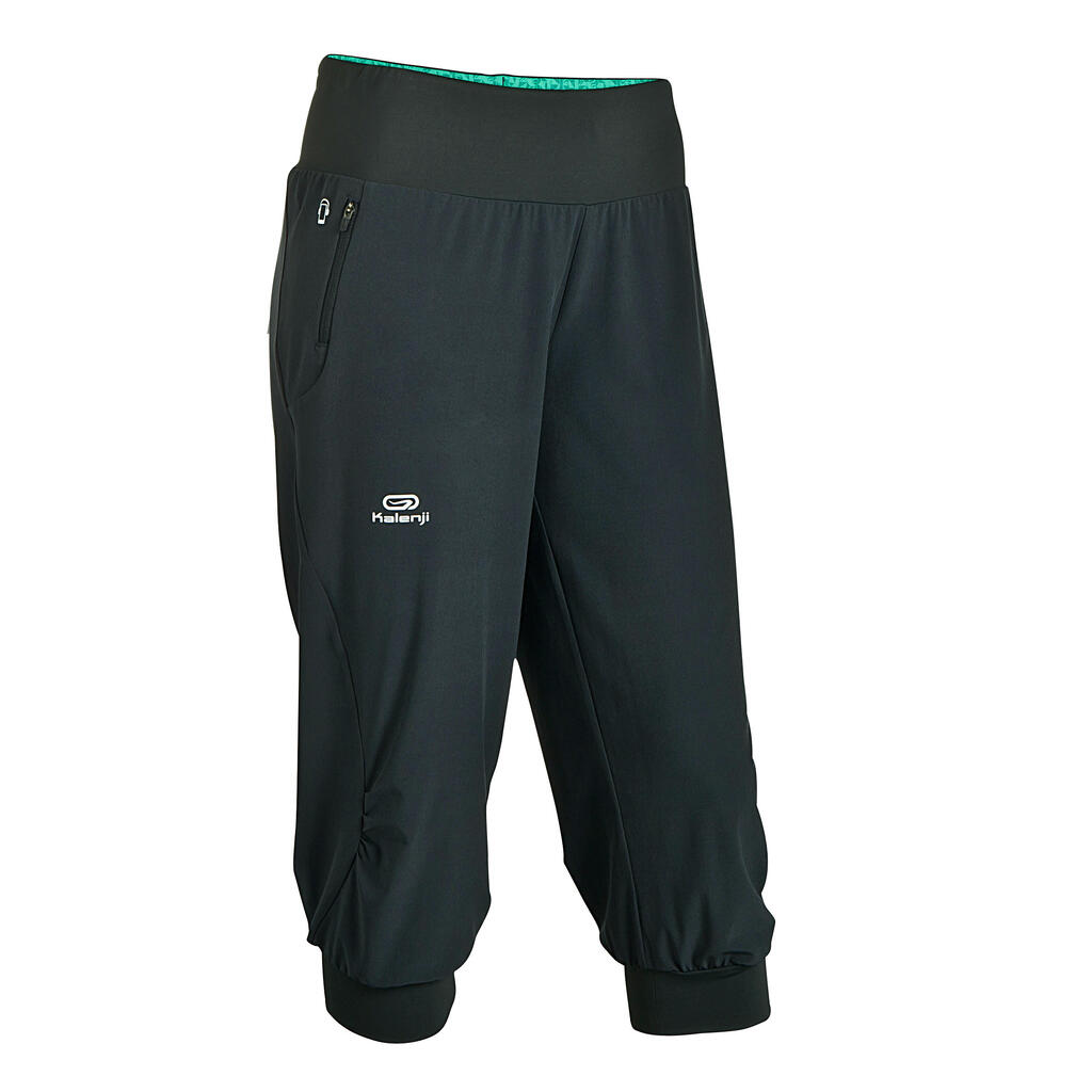 Elioplay capri pants black green