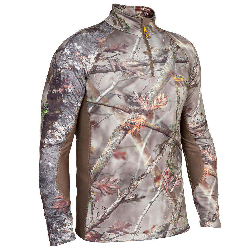 Camo brown actikam 500 warm hunting t-shirt
