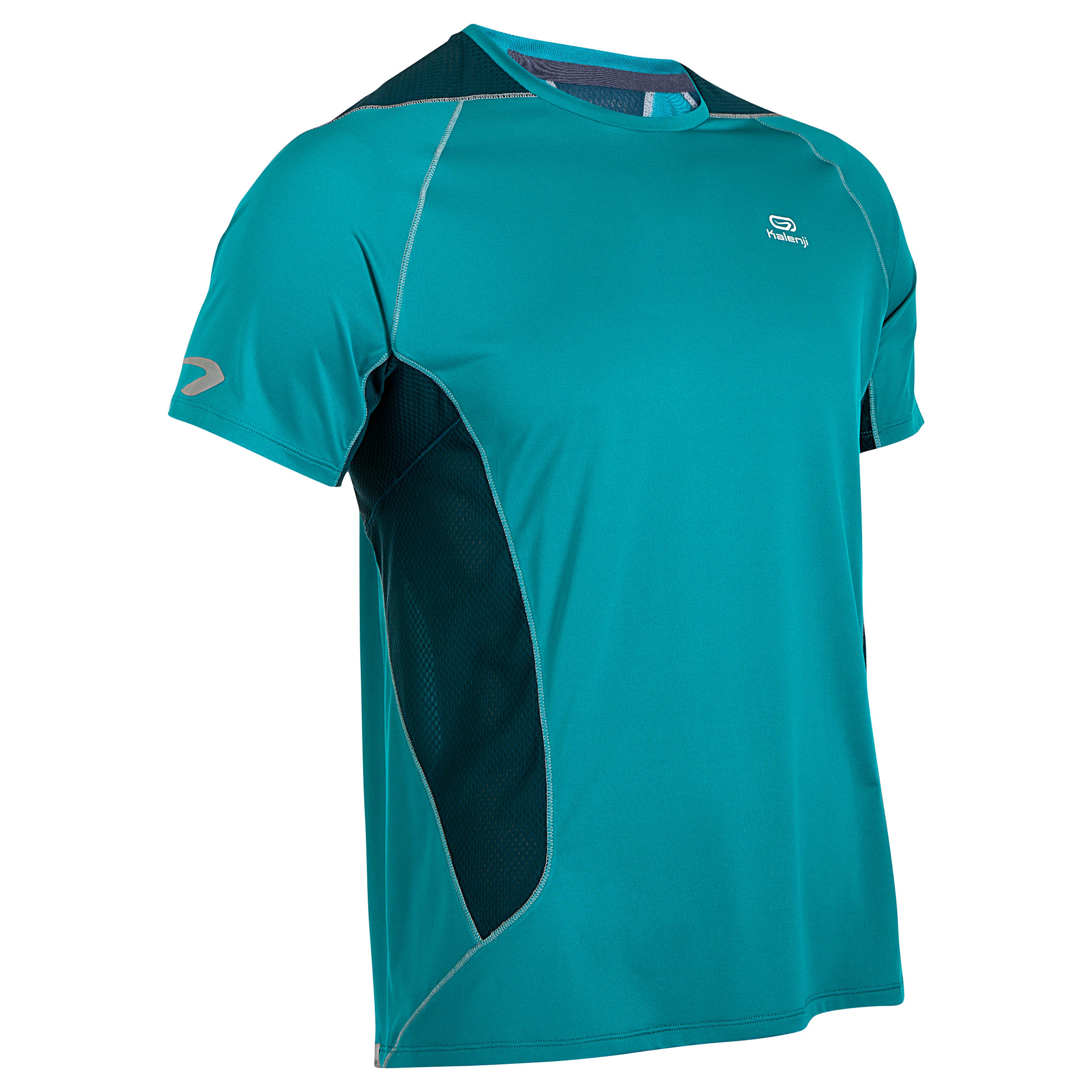 KALENJI Eliofeel Men's Running T-shirt - blue green