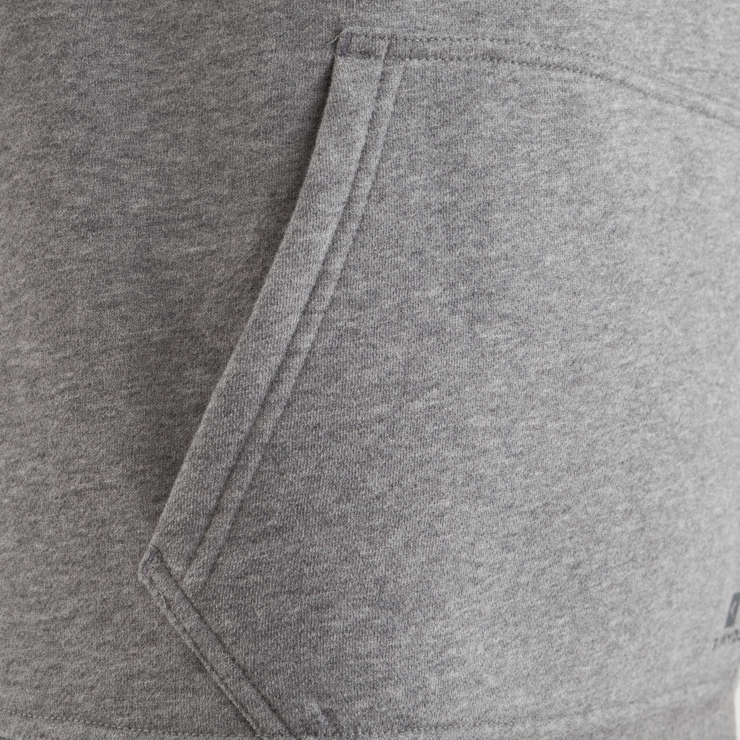BODYBUILDING HOODED SWEATSHIRT - PRINT - GREY 9/13