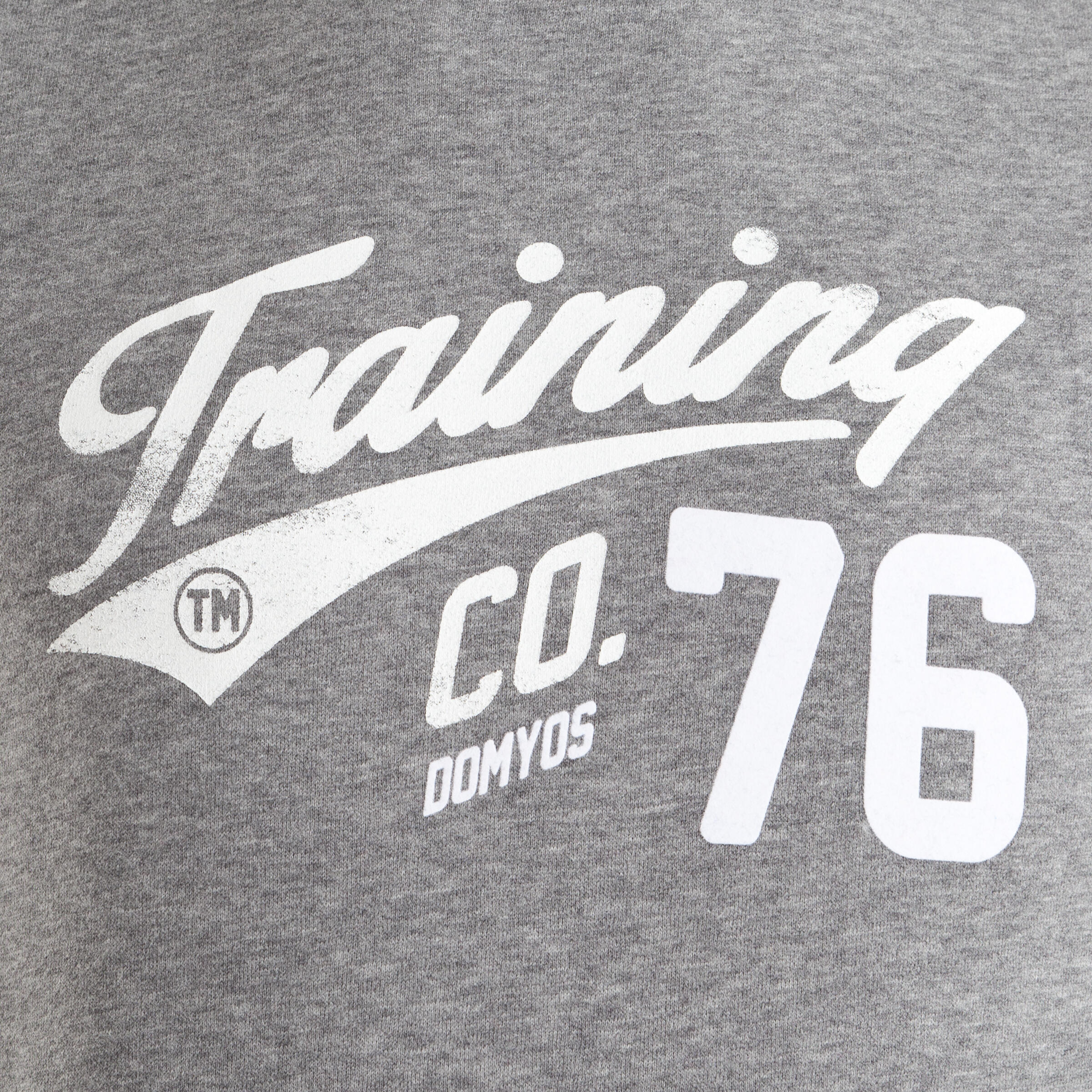 BODYBUILDING HOODED SWEATSHIRT - PRINT - GREY 8/13
