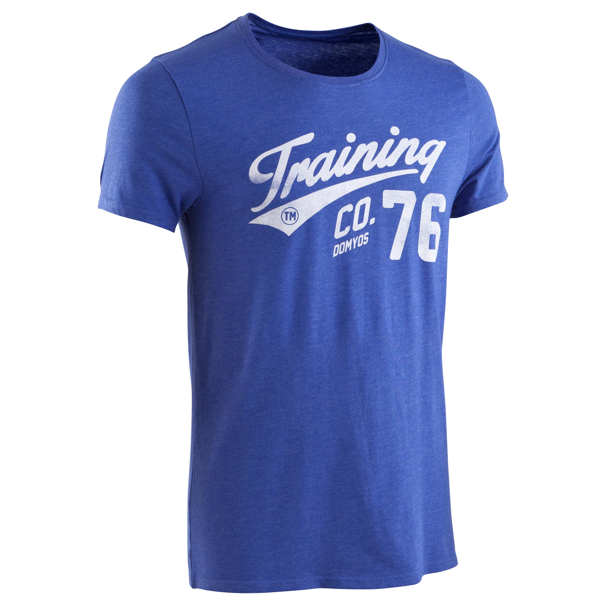 Tricou Fitness Imprimeu Albastru Bărbaţi
