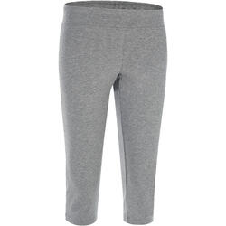 Corsaire FIT+ slim, fitness femme, gris chiné