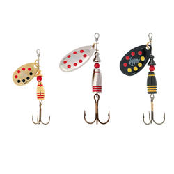 CUILLER PECHE AUX LEURRES KIT SUISSEX TRUITE PERCHE