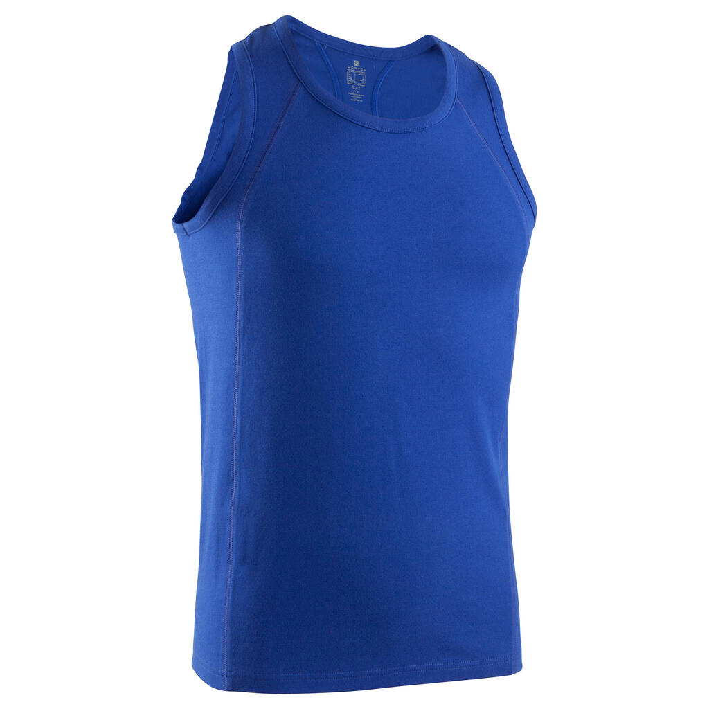 Dry skin bodybuilding tank top - jazz blue