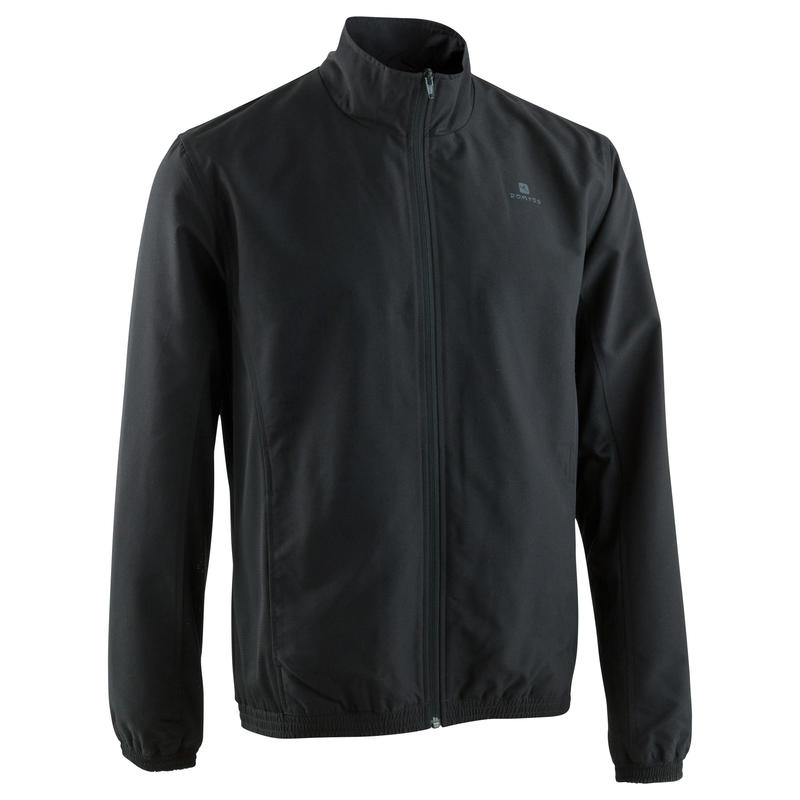 Veste survêtement entraînement cardio homme noire FJA 100 Veste survêtement entraînement cardio homme noire FJA 100