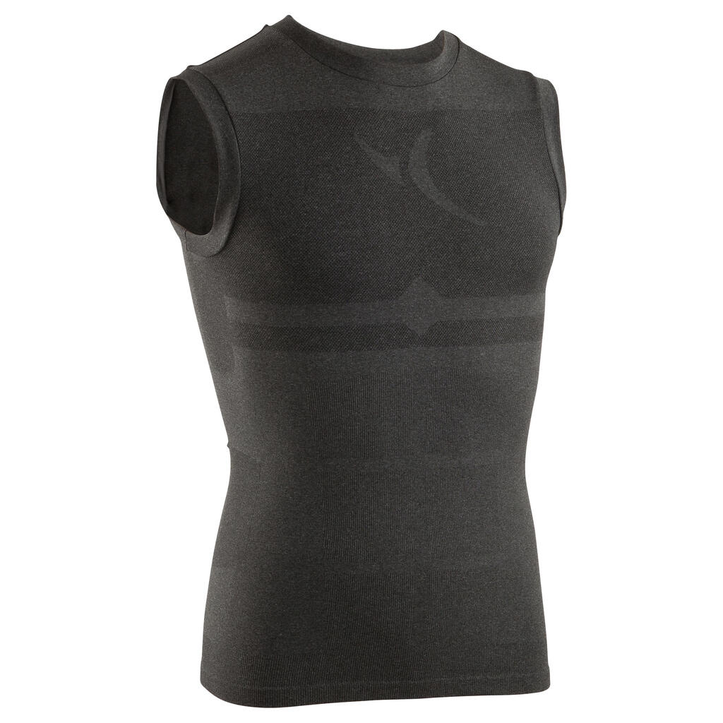 Bodybuilding compression tank top - dark grey