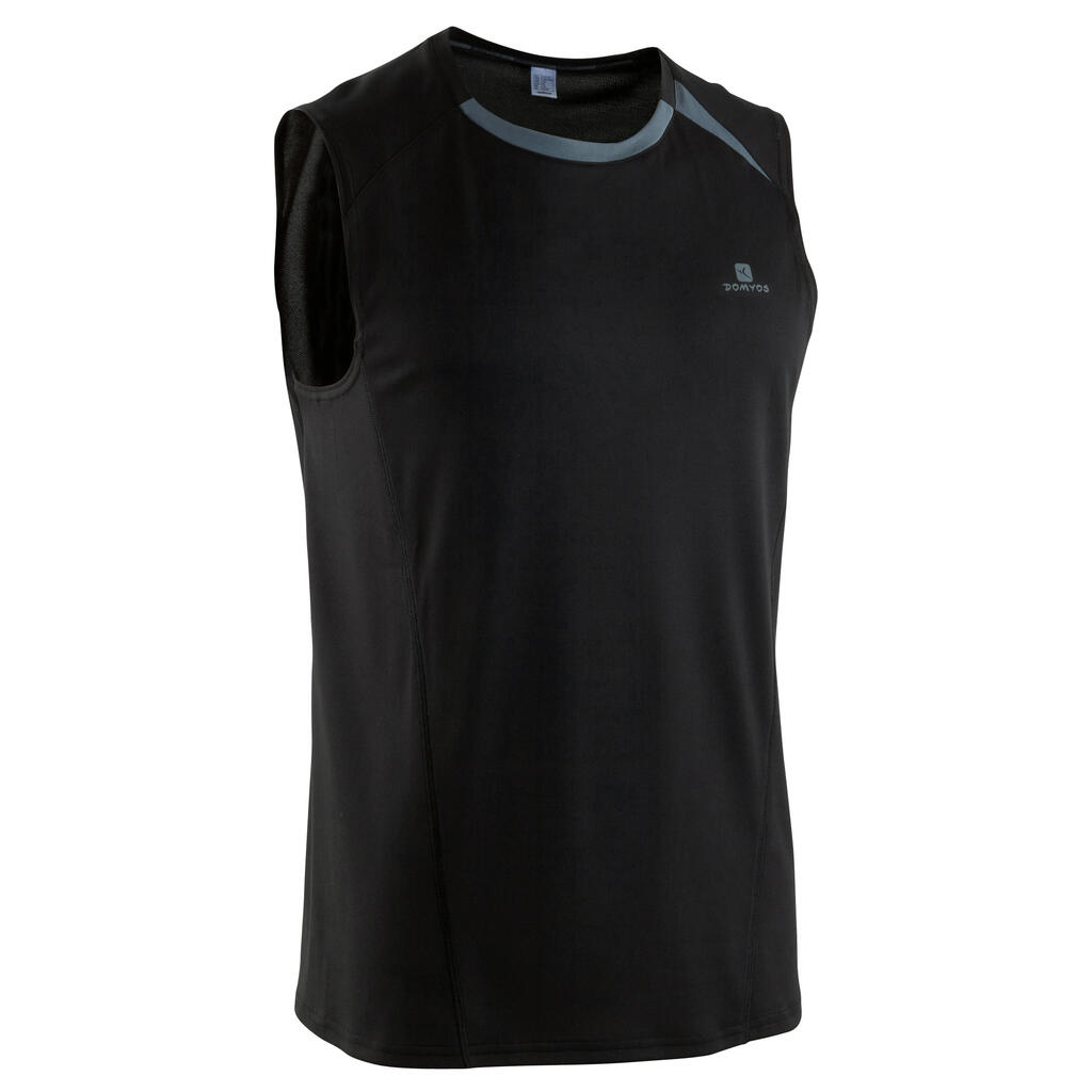 Light breathe fitness tank top - black