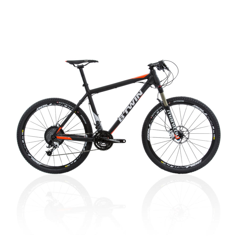 MOUNTAINBIKE 26" RAFAL 740 SCHWARZ/ORANGE/WEISS B'TWIN