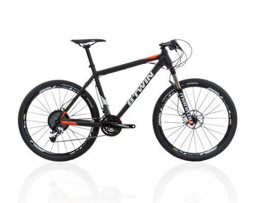 MOUNTAINBIKE 26" RAFAL 740 SCHWARZ/ORANGE/WEISS B'TWIN