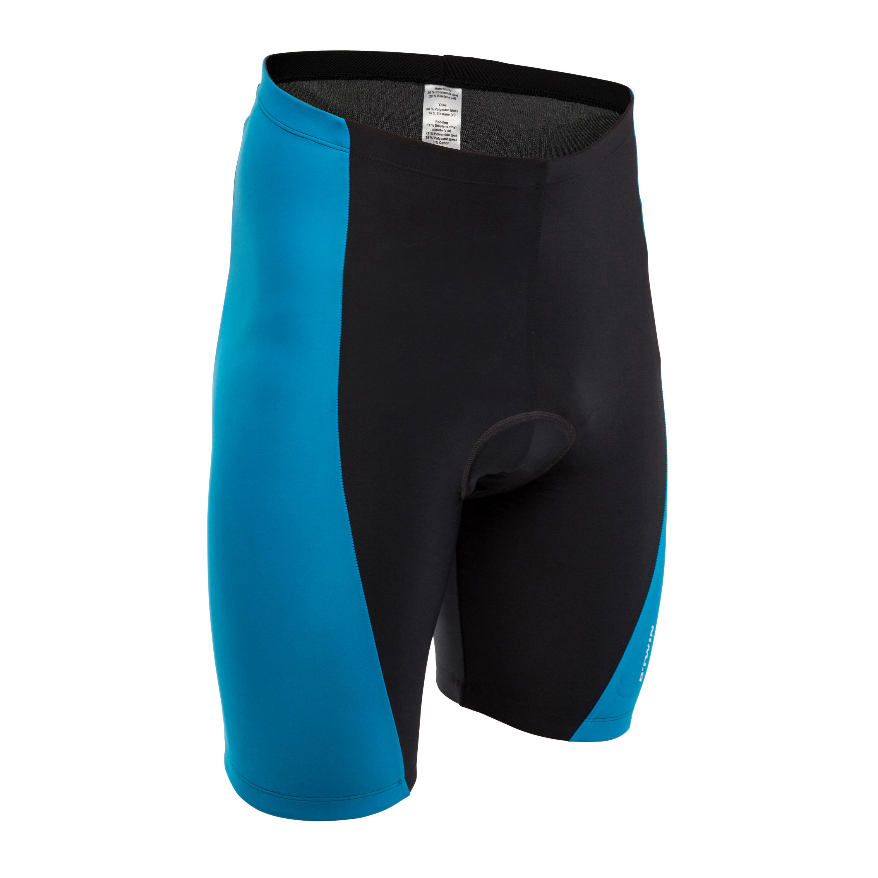 BTWIN 300 Cycling Shorts - Black/Blue