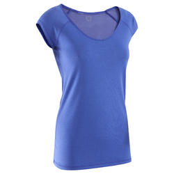 Tee Shirt Air + Fitness Femme Bleu