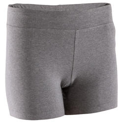 Short court slim Gym & Pilates femme gris FIT+