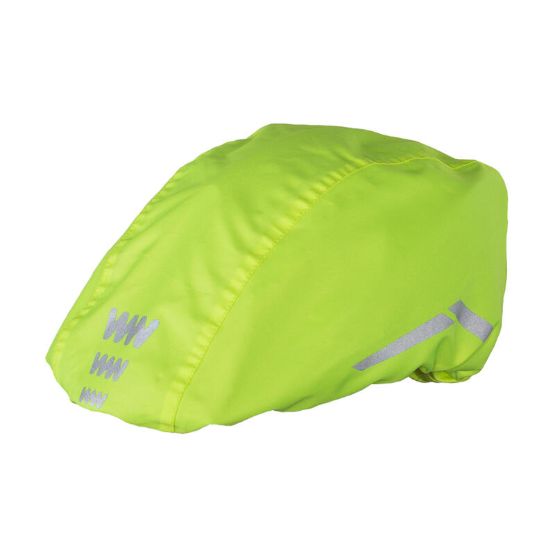 Reflective Bike Helmet Cover - Neon Yellow