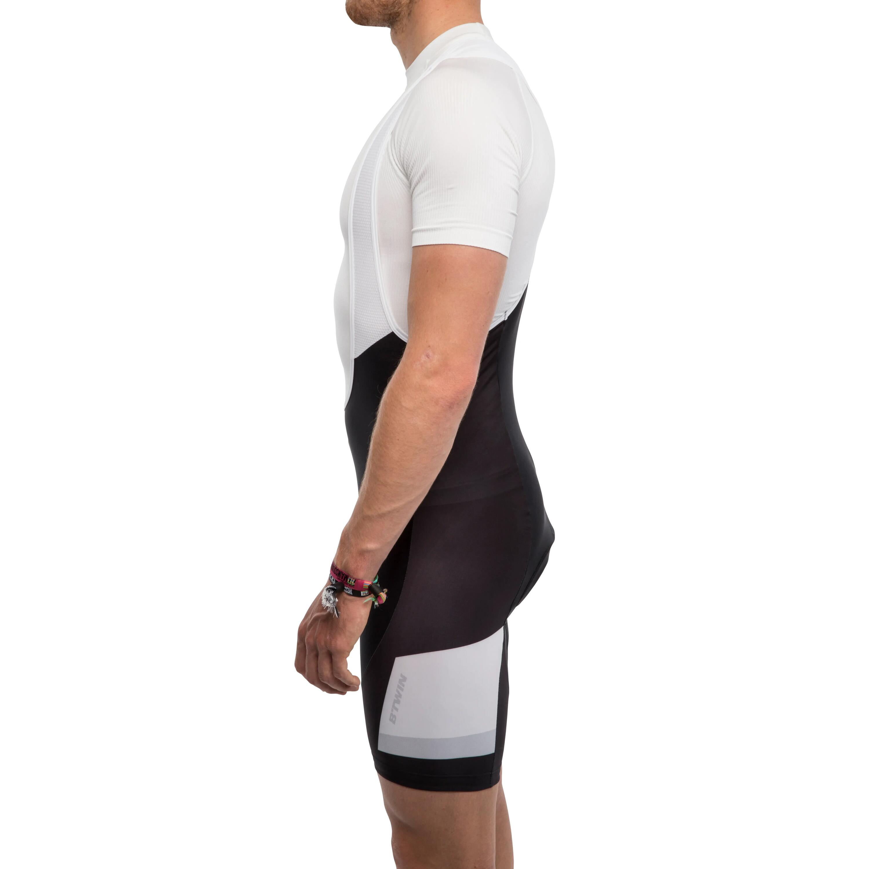 500 Cycling Bib Shorts - Black/Grey 3/12