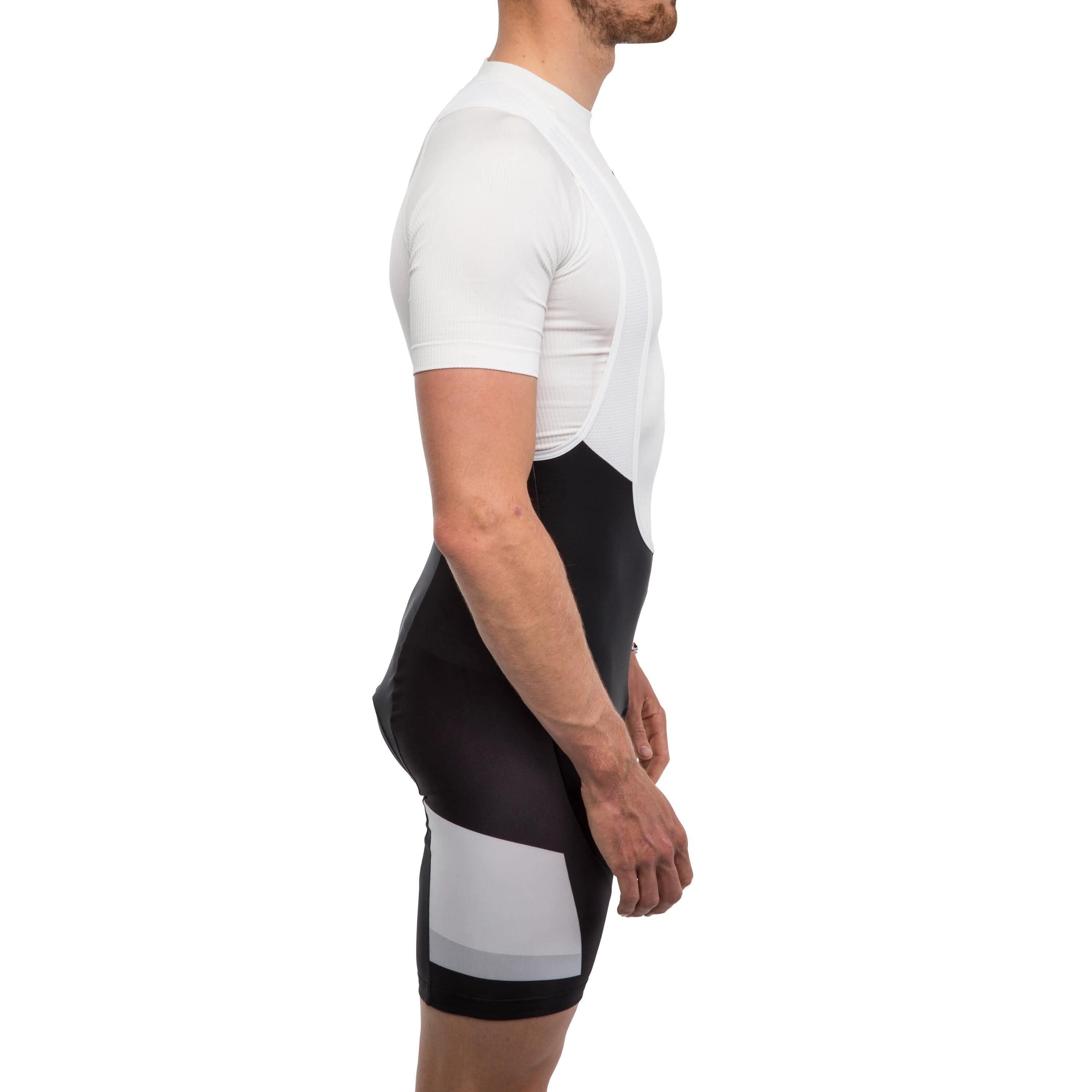 500 Cycling Bib Shorts - Black/Grey 5/12
