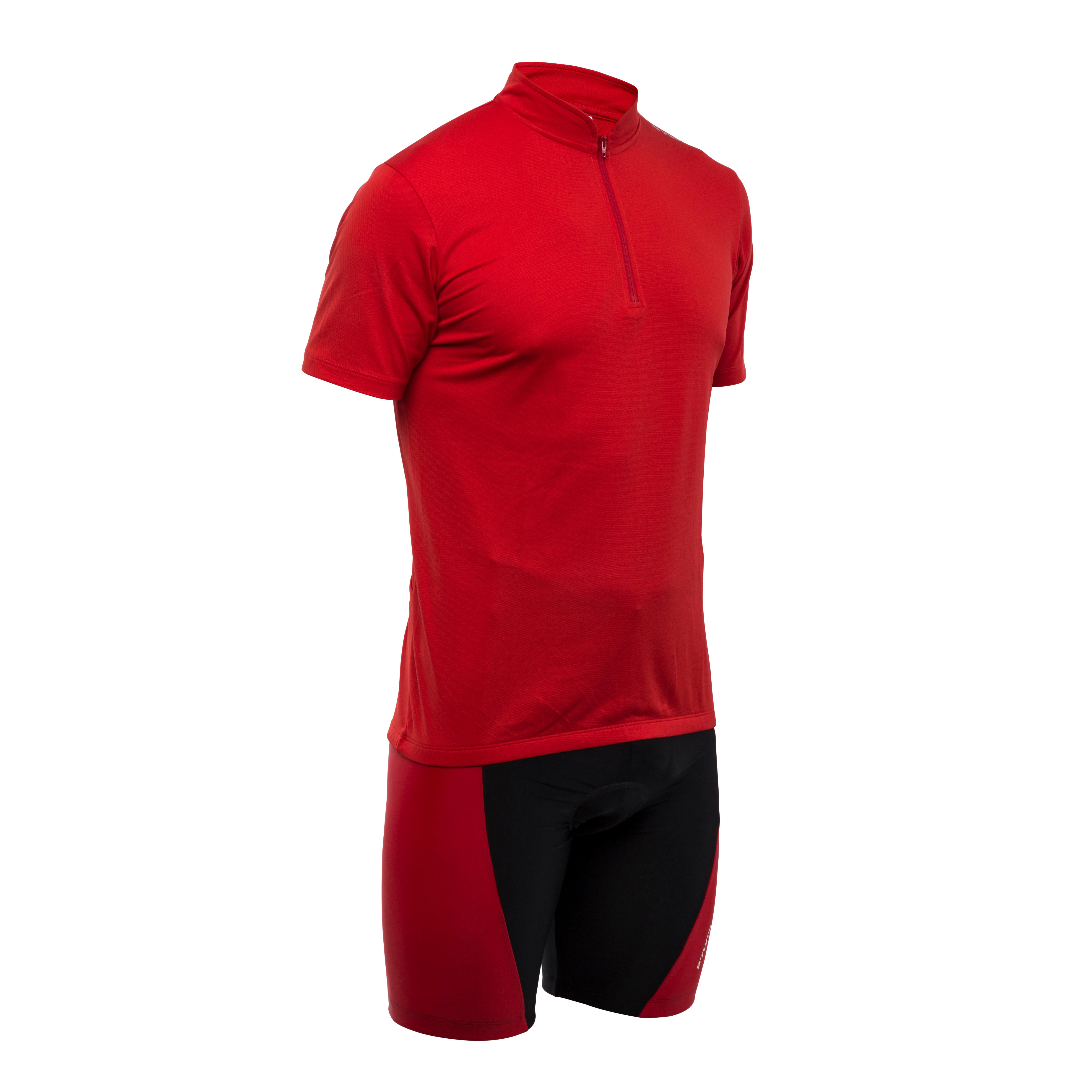 maglia rossa maniche corte