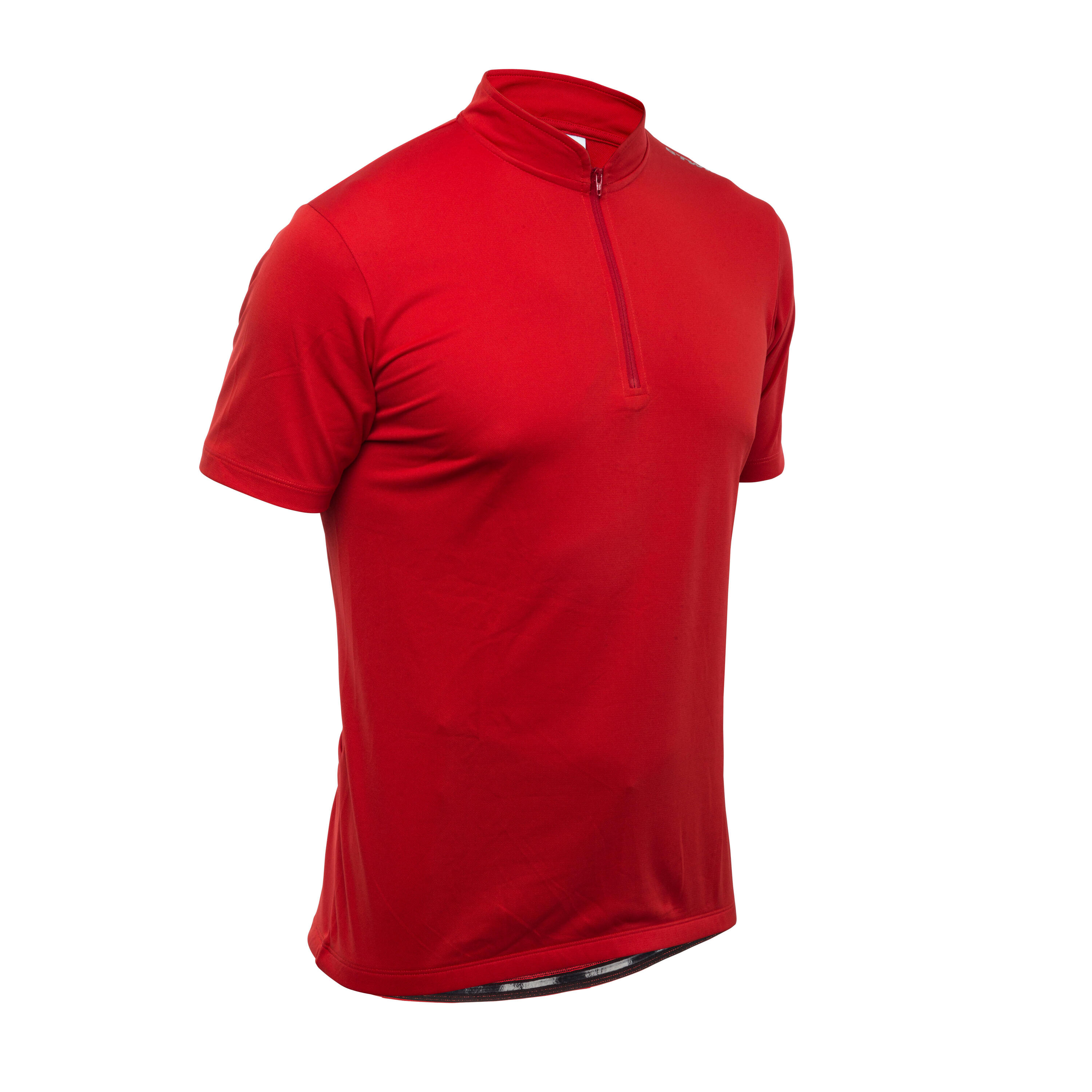 BTWIN Roadcycling 100 Short-Sleeved Cycling Jersey - Red