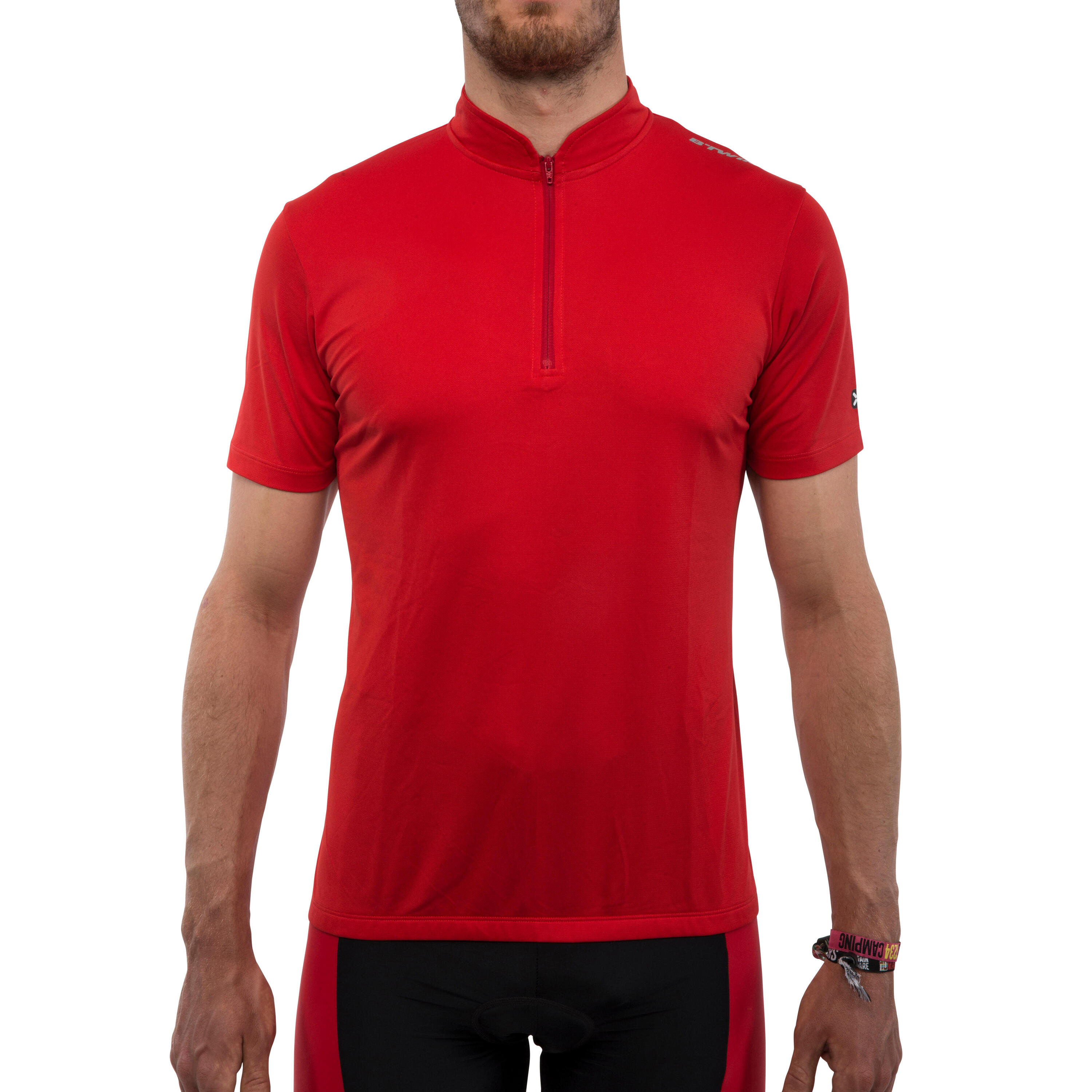 Roadcycling 100 Short-Sleeved Cycling Jersey - Red 2/11