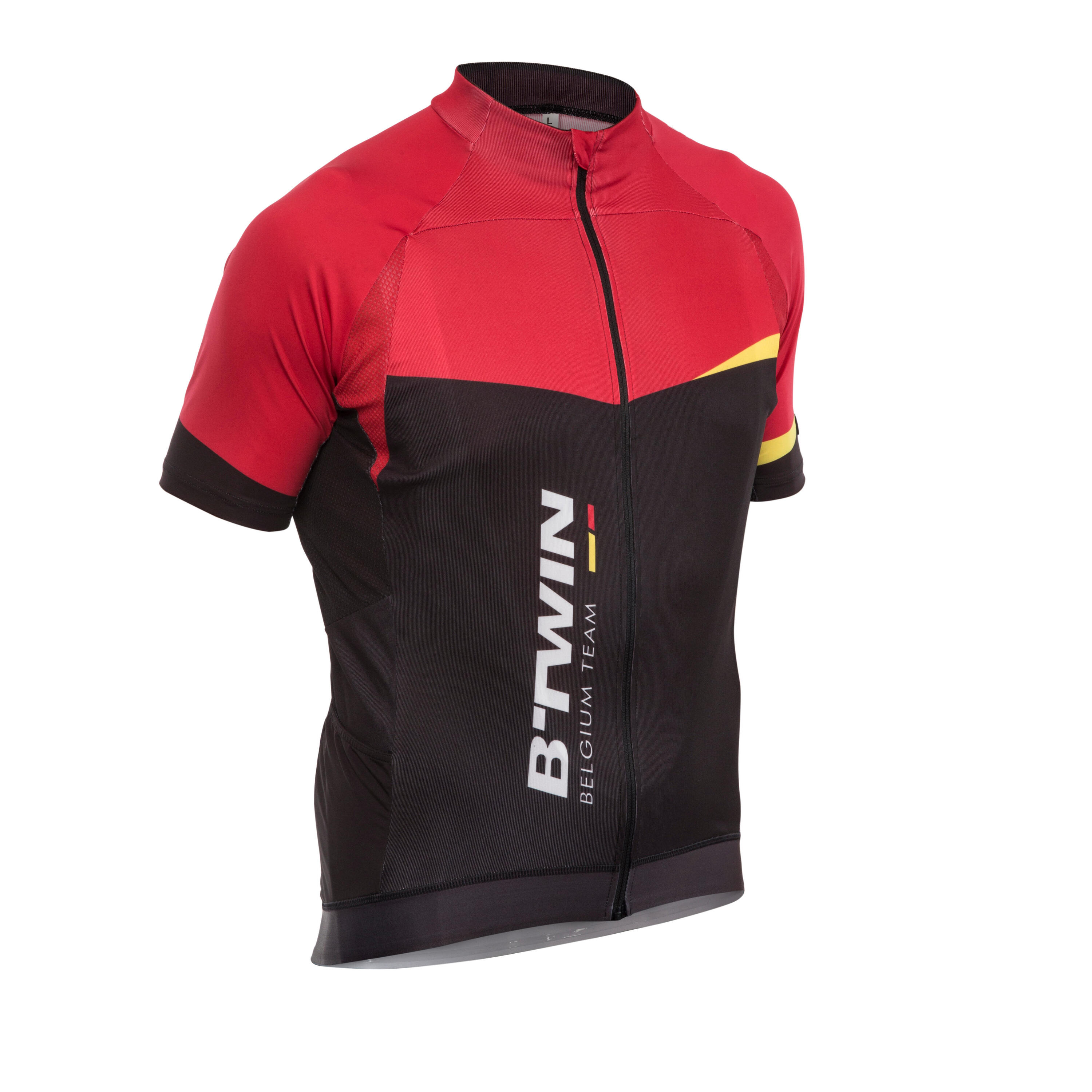 BTWIN 520 Short-Sleeved Cycling Jersey - Belgium