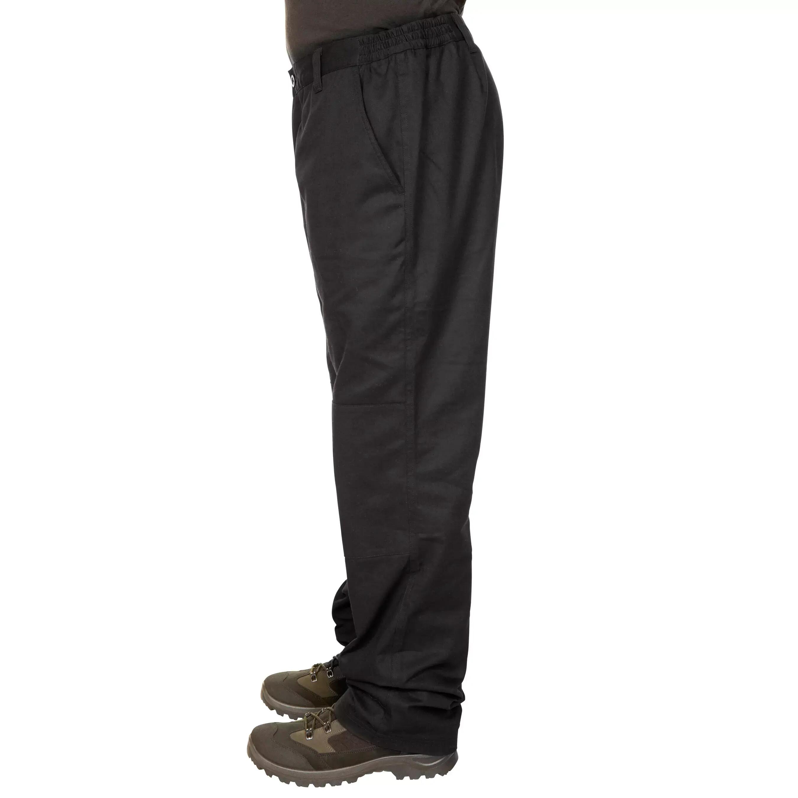PANTALON CHASSE CHAUD NOIR 100 3/8