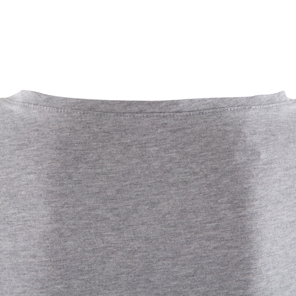 Top Yoga Pilates Gymnastik Damen, graumeliert