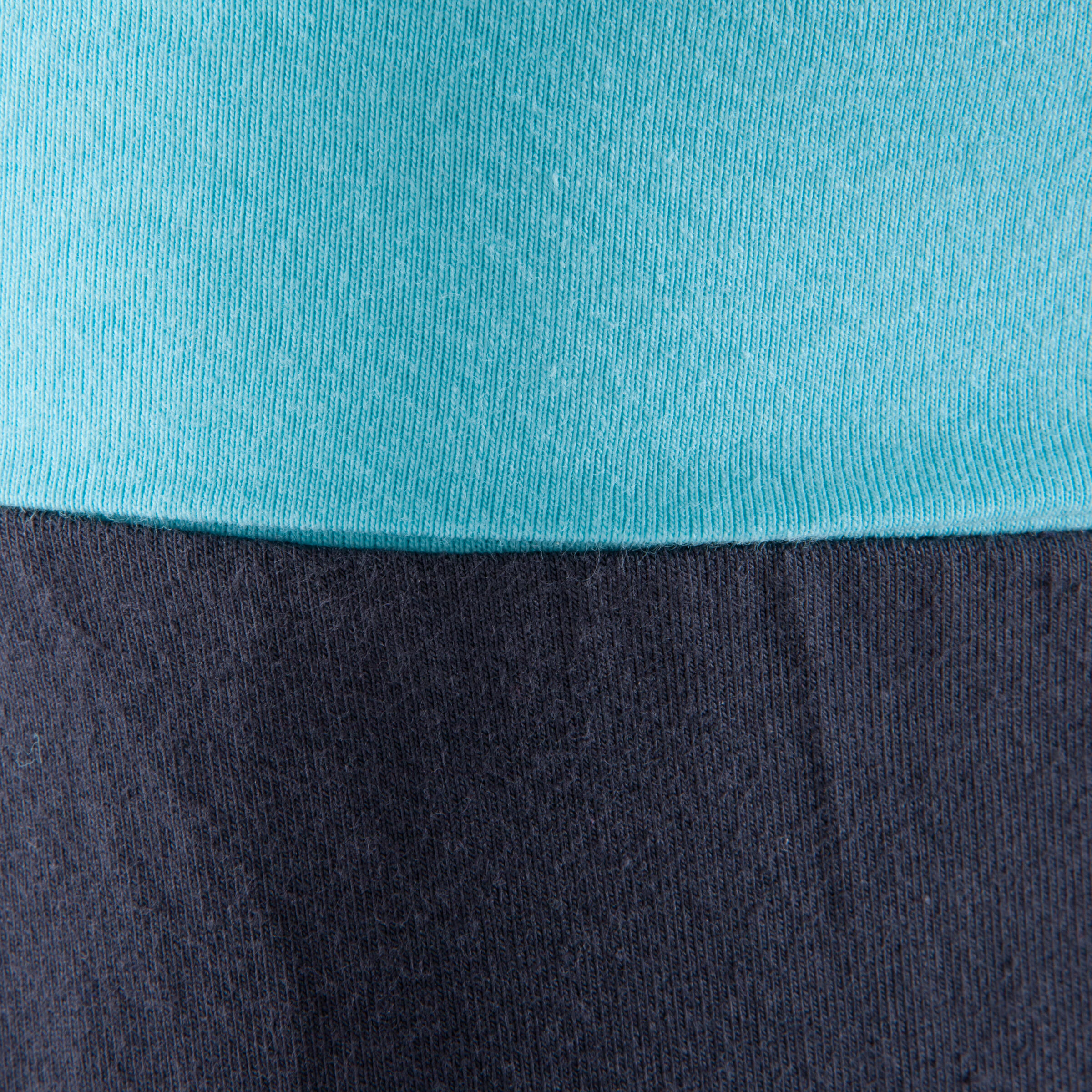 Women's Gentle Gym Yoga and Pilates Organic-Cotton Cropped Bottoms - Grey/Blue 7/10