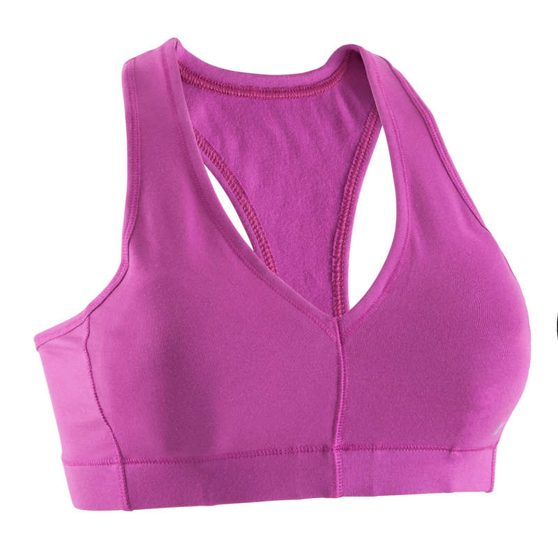DOMYOS Dynamic Top Women's Fitness Sports Bra Purple...