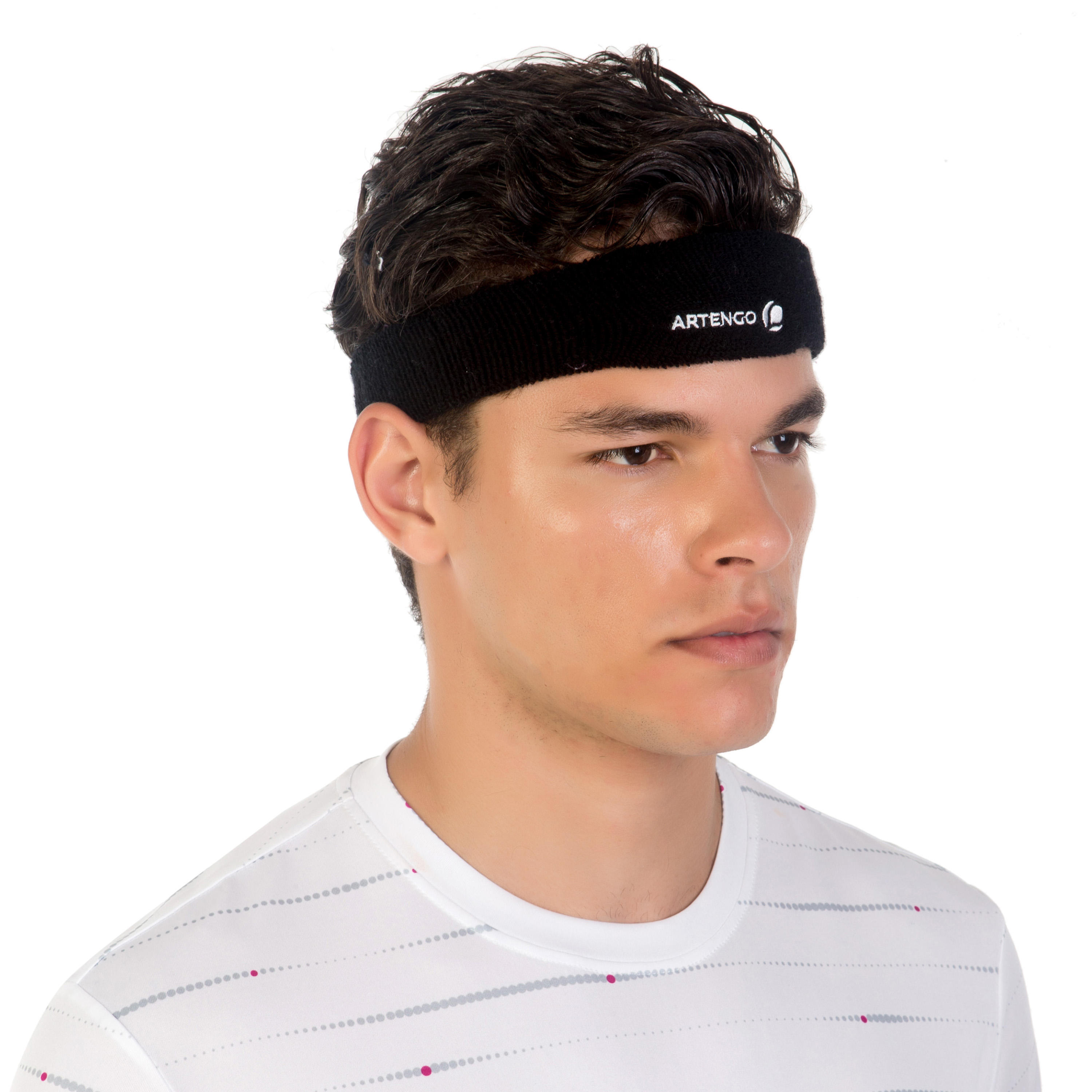 Stirnband Tennis TB 100 schwarz 12/15