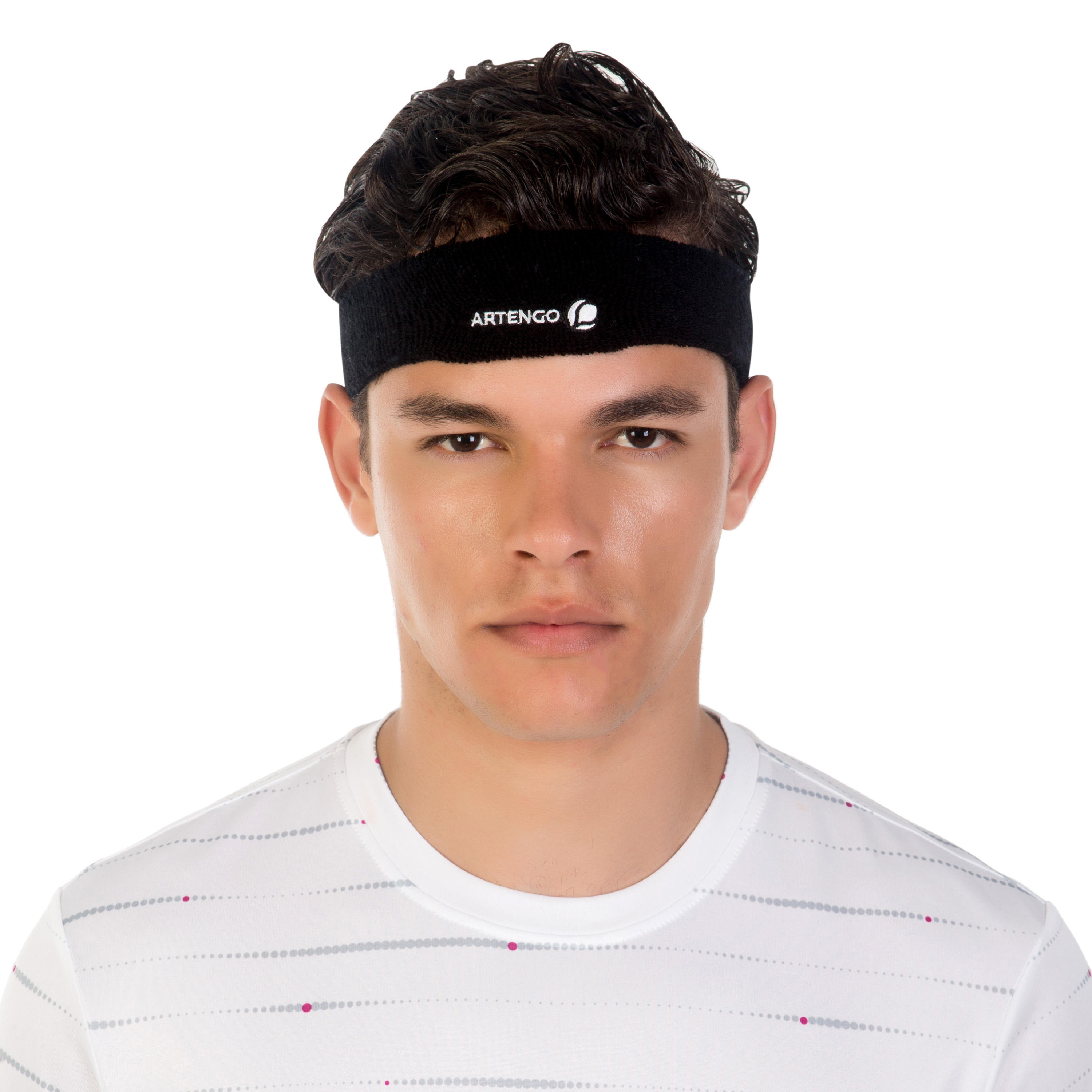 Stirnband Tennis TB 100 schwarz 11/15